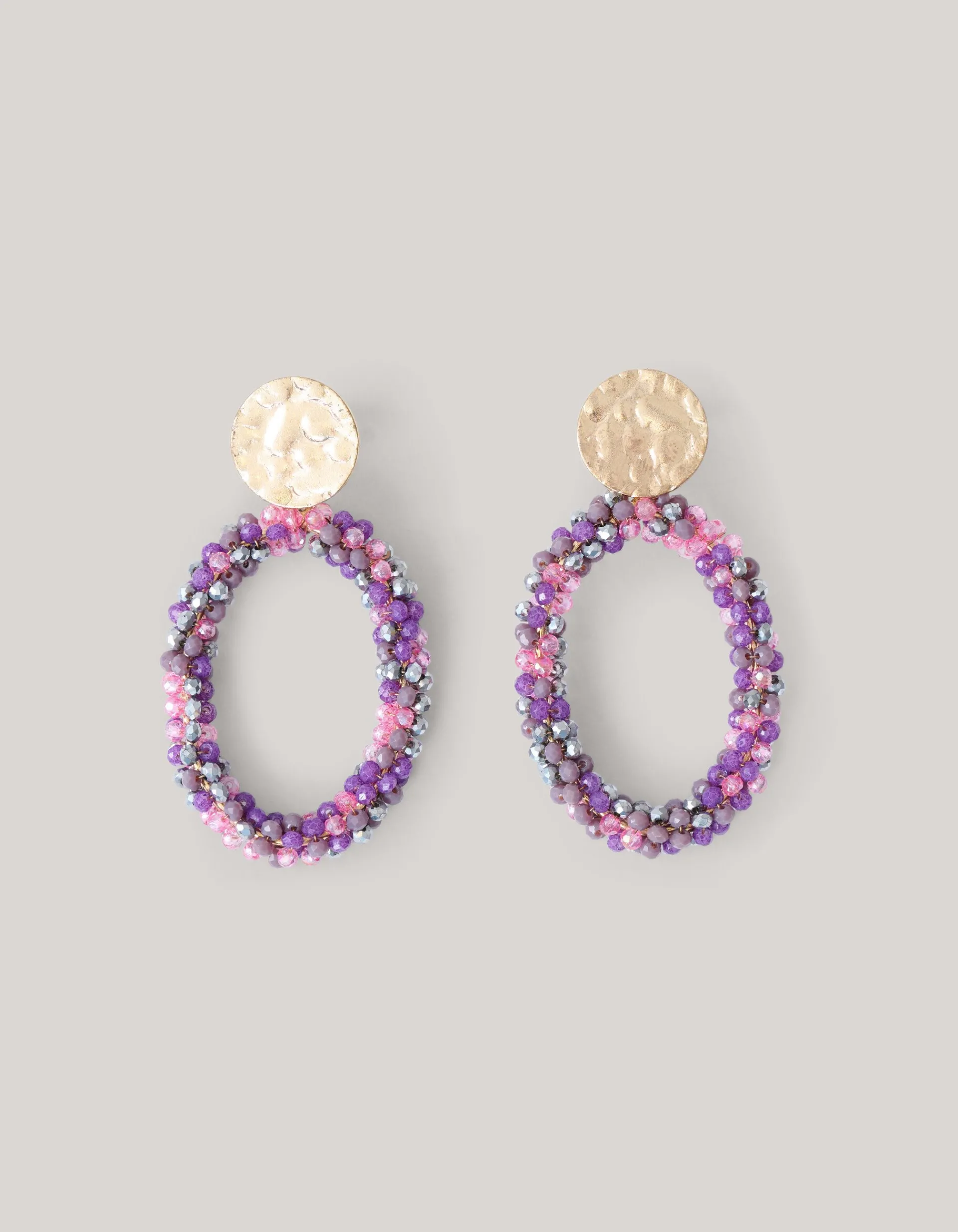 Shoeby Multi Beaded Oorbellen Paars<DAMES Sieraden