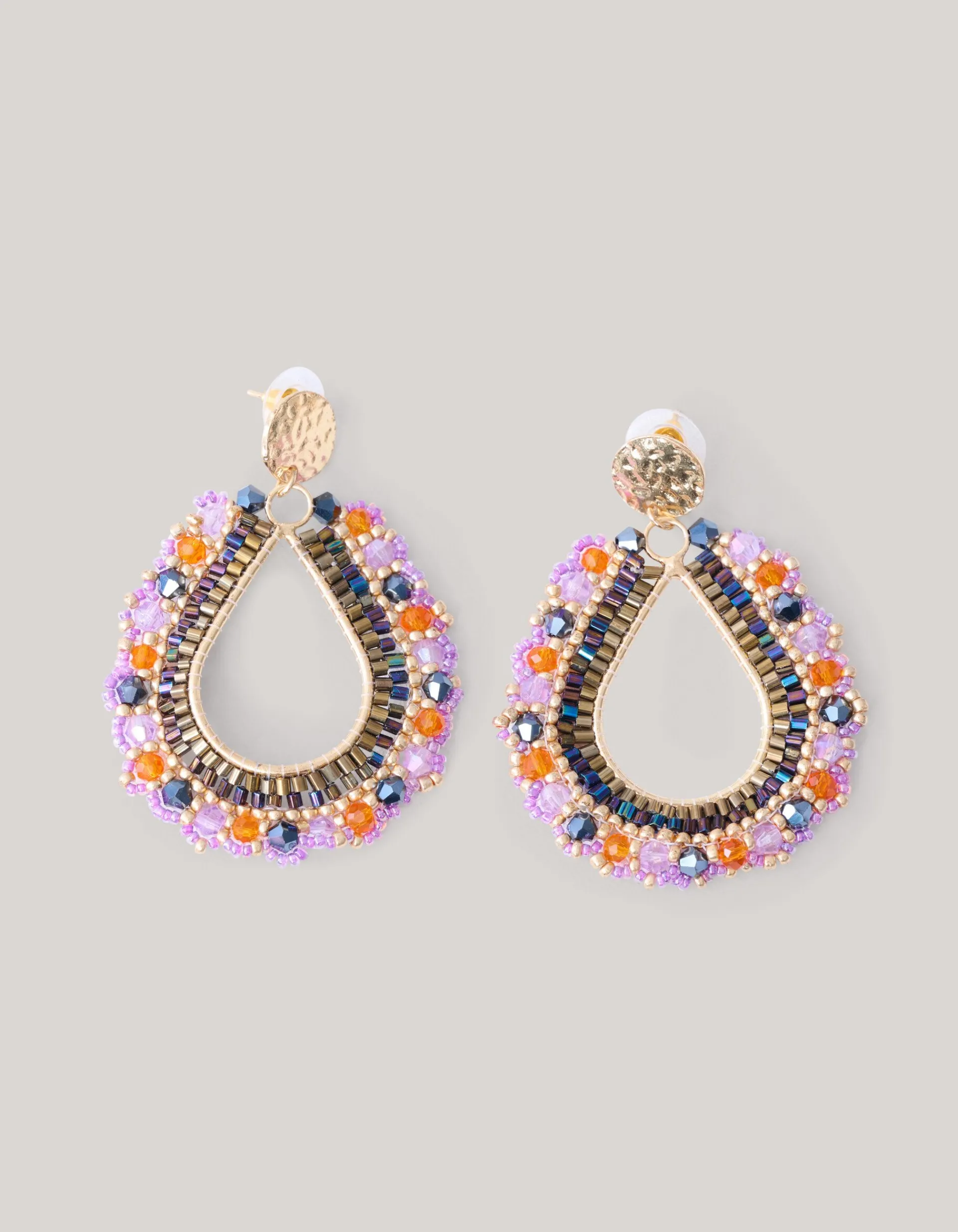 Shoeby Multi Beaded Oorbellen Paars<DAMES Sieraden
