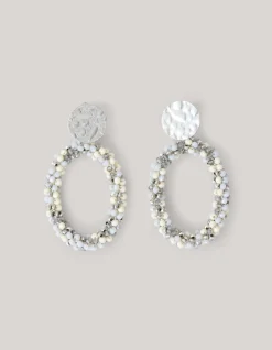 Shoeby Multi Beaded Oorbellen Zilver<DAMES Sieraden