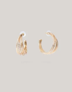 Shoeby Multi Cord Hoop Oorbellen Goud<DAMES Sieraden
