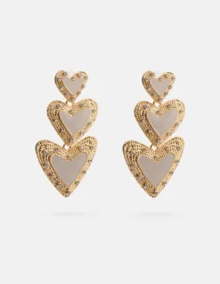 Shoeby Multi Heart oorbellen<DAMES Sieraden