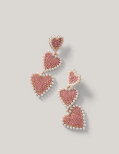 Shoeby Multi Heart Oorbellen Roze By Fred<DAMES Sieraden