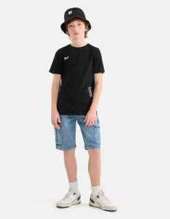 Shoeby Neon Artwork T-shirt Zwart< T-Shirts