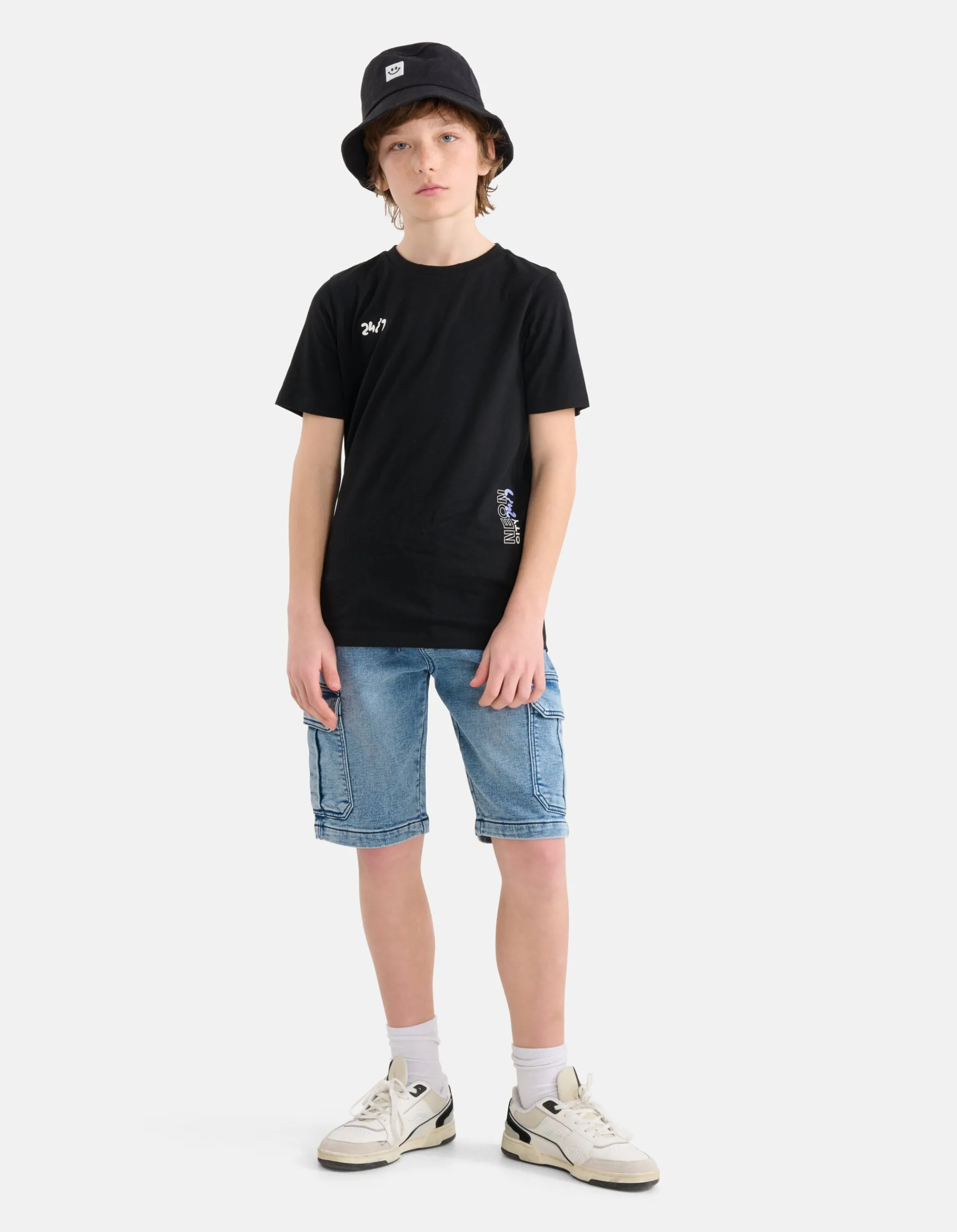 Shoeby Neon Artwork T-shirt Zwart< T-Shirts