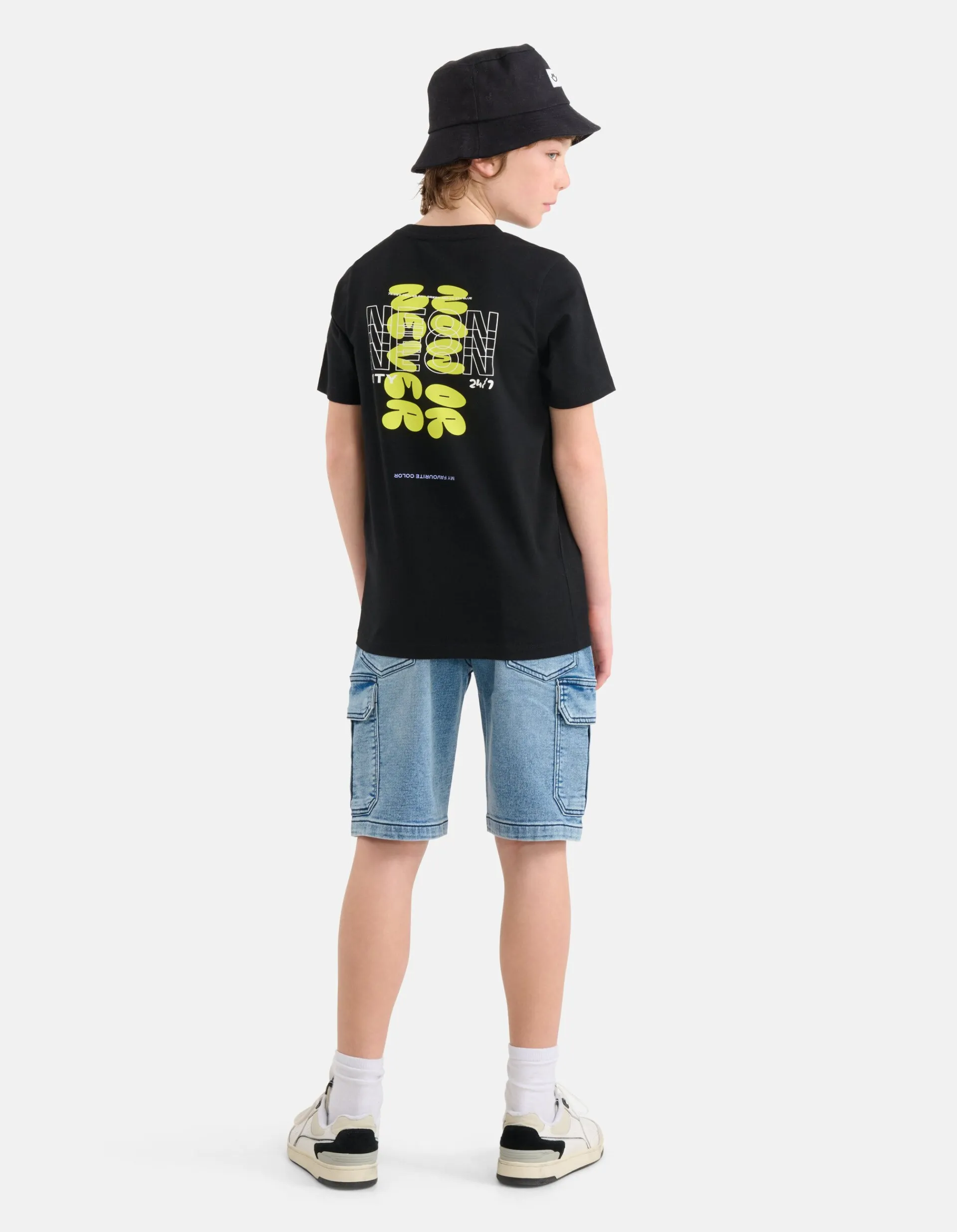 Shoeby Neon Artwork T-shirt Zwart< T-Shirts