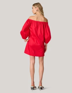 Shoeby Off Shoulder Jurk Rood<DAMES Jurken