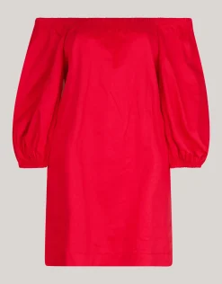 Shoeby Off Shoulder Jurk Rood<DAMES Jurken