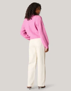 Shoeby Open Trui Roze<DAMES Truien En Sweaters