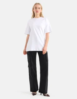 Shoeby Oversized Basic T-shirt Wit<DAMES T-Shirts