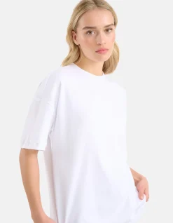 Shoeby Oversized Basic T-shirt Wit<DAMES T-Shirts