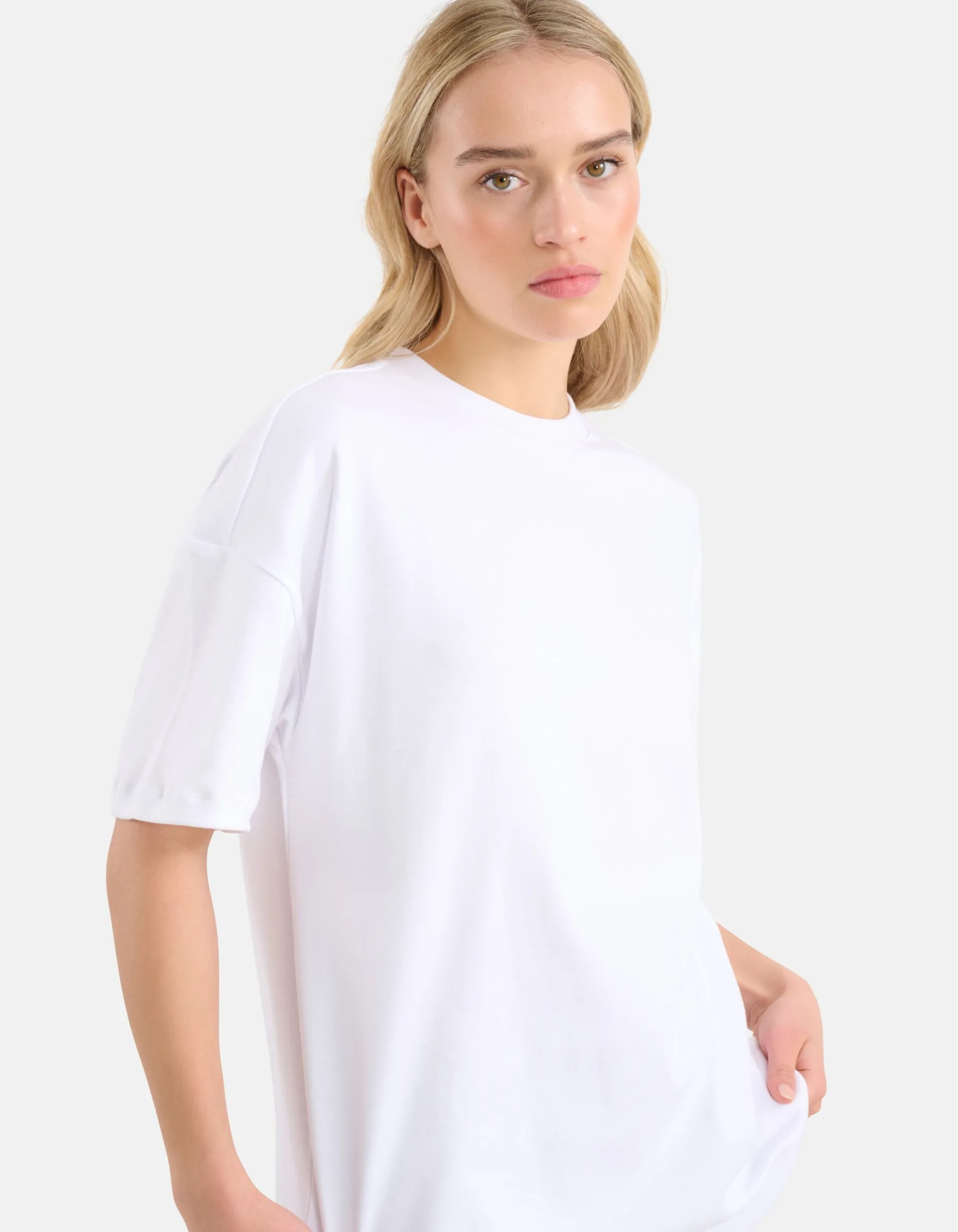 Shoeby Oversized Basic T-shirt Wit<DAMES T-Shirts
