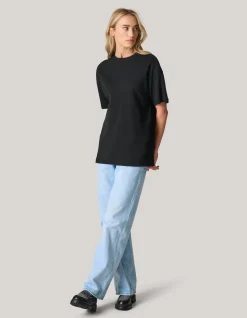 Shoeby Oversized Basic T-shirt Zwart<DAMES T-Shirts