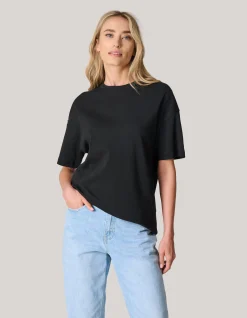 Shoeby Oversized Basic T-shirt Zwart<DAMES T-Shirts