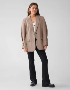 Shoeby Oversized Clean Blazer Bruin<DAMES Blazers