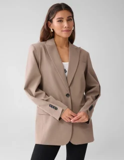 Shoeby Oversized Clean Blazer Bruin<DAMES Blazers