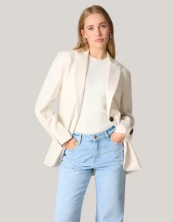 Shoeby Oversized Deconstructed Blazer Gebroken Wit<DAMES Blazers