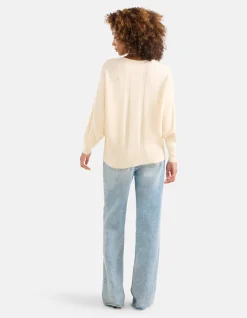 Shoeby Oversized Trui Gebroken Wit<DAMES Truien En Sweaters
