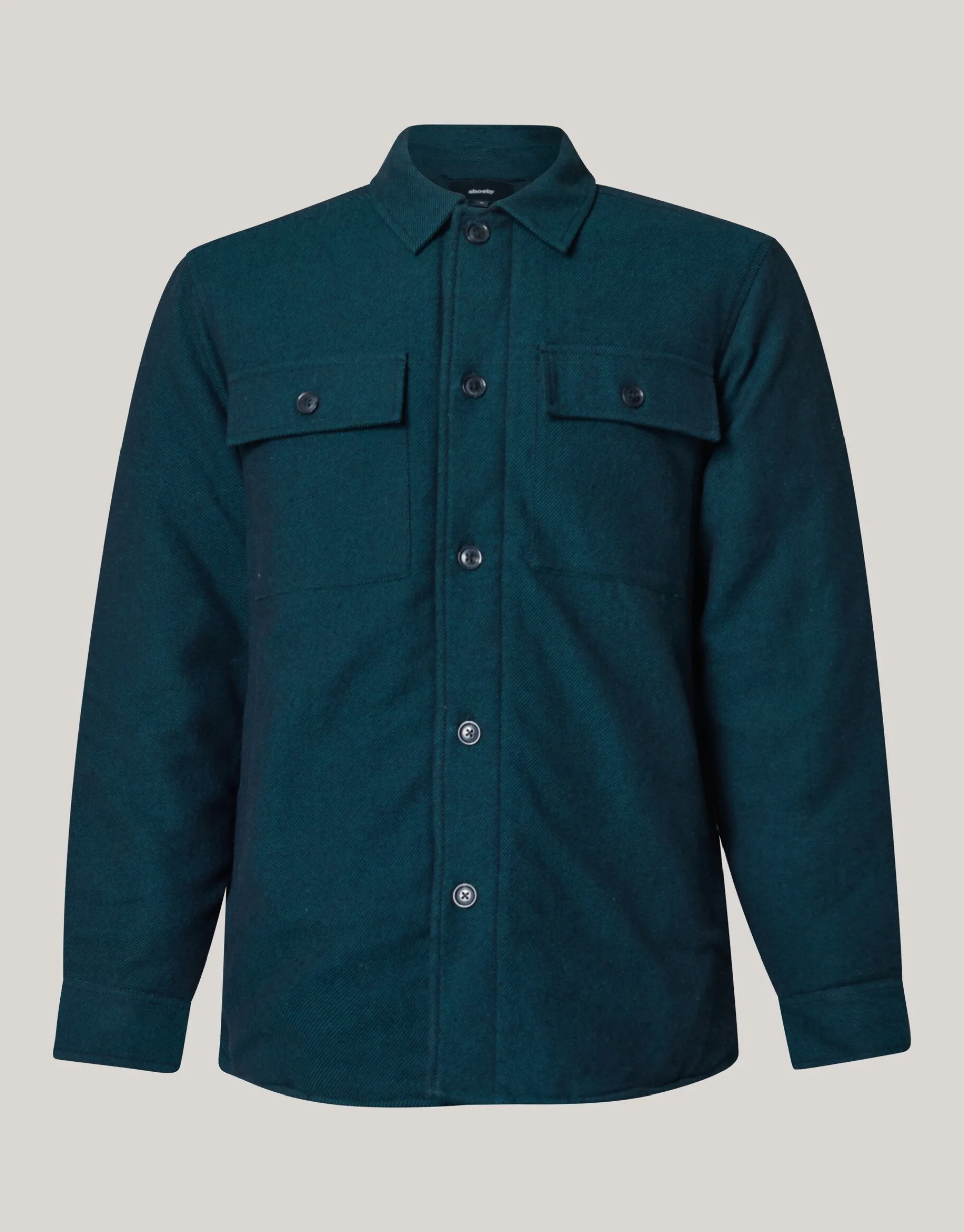 Shoeby Padded Overshirt Donkergroen<Heren Overshirts