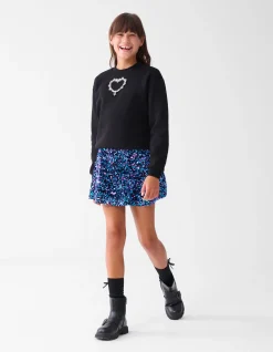 Shoeby Pailletten Rok Multicolor< Rokken