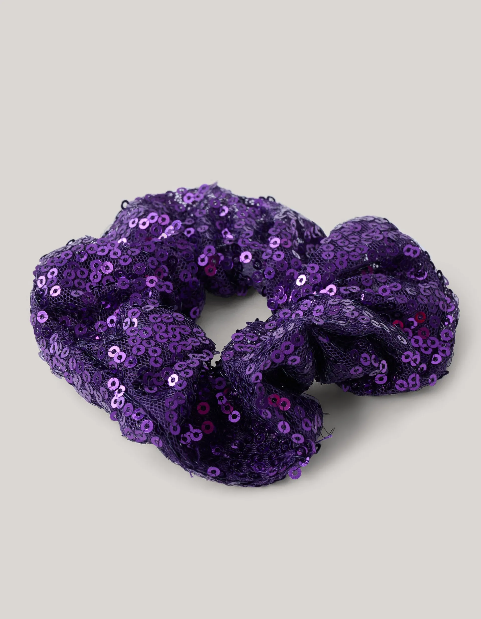 Shoeby Pailletten Scrunchie Paars< Overige Accessoires