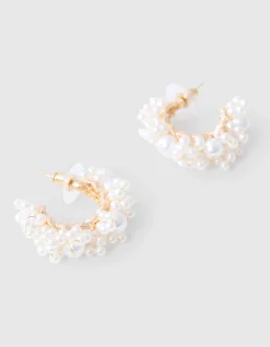 Shoeby Parel Oorbellen Gebroken Wit<DAMES Sieraden