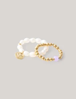 Shoeby Parel Ringen Set Goud<DAMES Sieraden