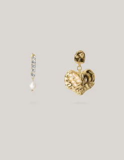 Shoeby Parel Strass Oorbellen Goud<DAMES Sieraden