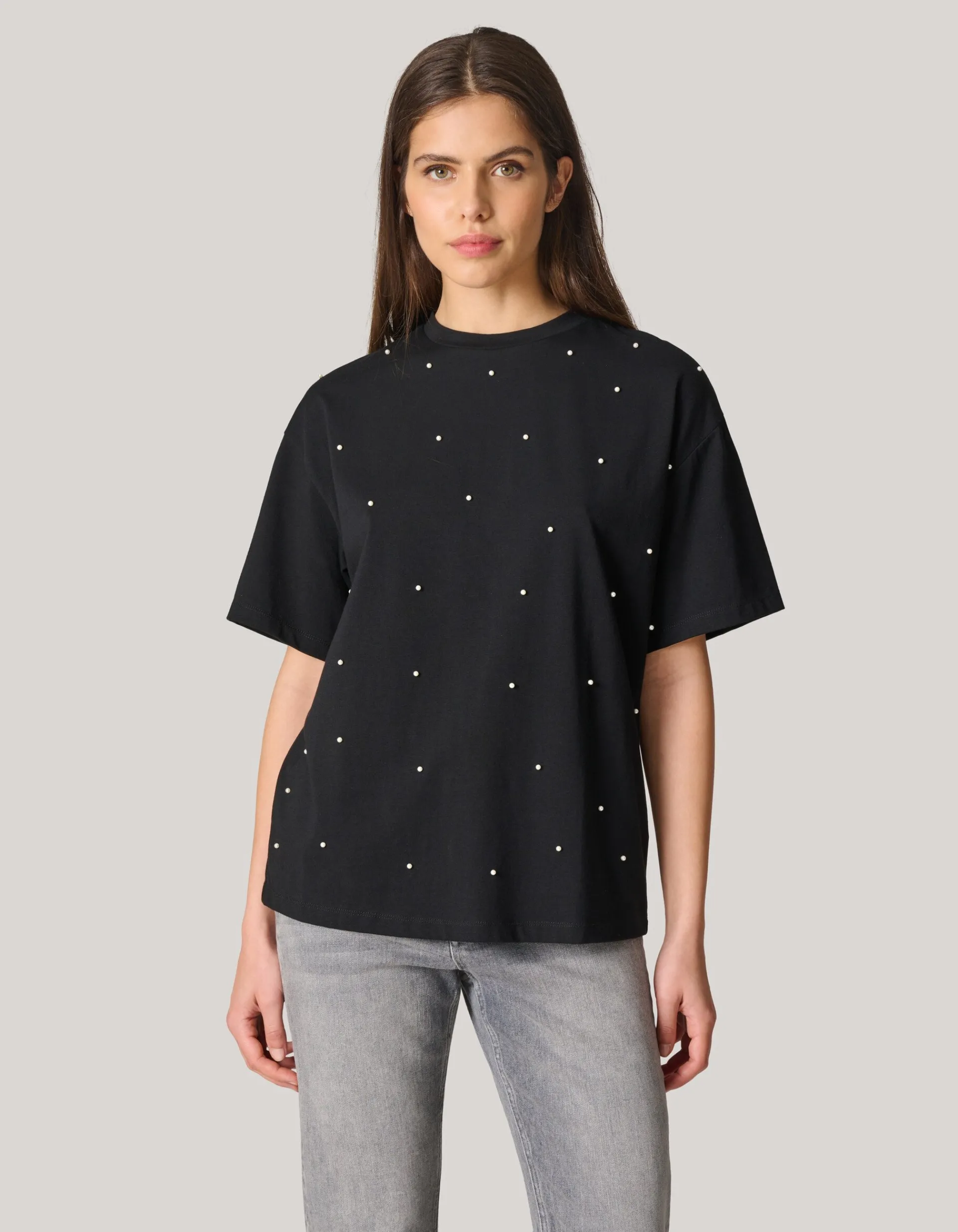Shoeby Parel T-shirt Zwart<DAMES T-Shirts