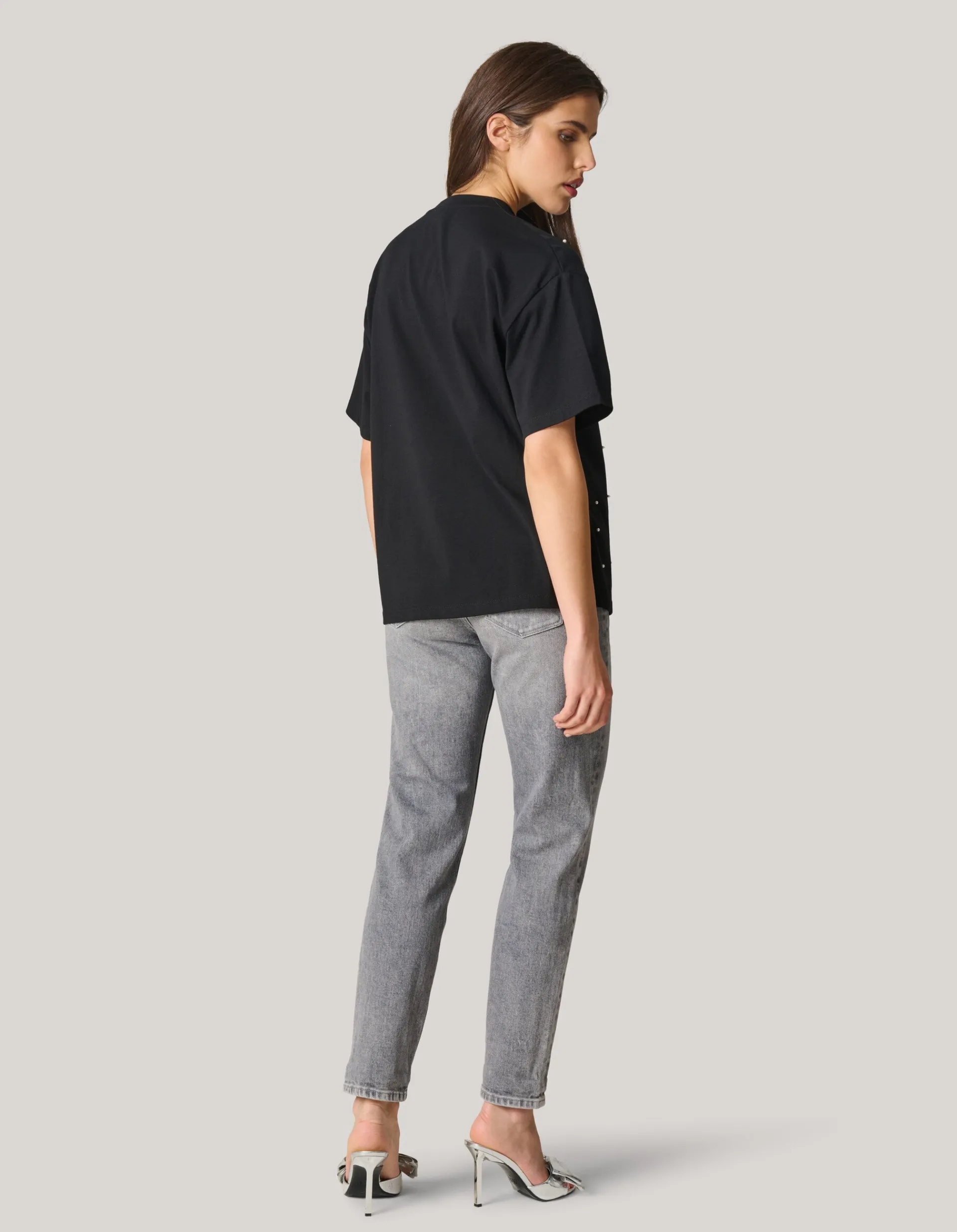 Shoeby Parel T-shirt Zwart<DAMES T-Shirts