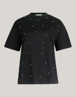 Shoeby Parel T-shirt Zwart<DAMES T-Shirts