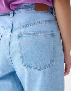Shoeby Parel Wide Leg Jeans Lichtblauw<DAMES Jeans