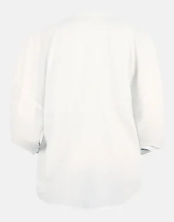 Shoeby Patch Blouse Wit<DAMES Blouses