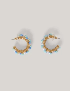 Shoeby Pearl Beaded Hoop Oorbellen Goud<DAMES Sieraden
