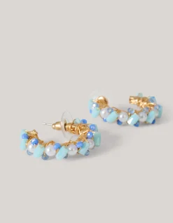 Shoeby Pearl Beaded Hoop Oorbellen Goud<DAMES Sieraden