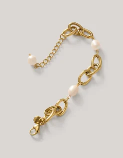 Shoeby Pearl Chain Armband Goud<DAMES Sieraden