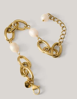 Shoeby Pearl Chain Armband Goud<DAMES Sieraden