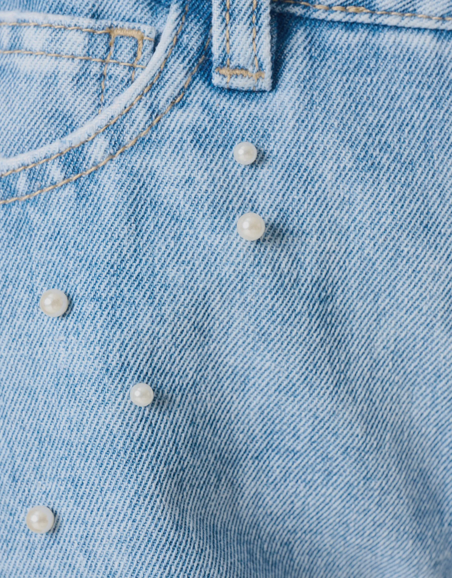 Shoeby Pearl Denim Short< Shorts