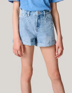 Shoeby Pearl Denim Short< Shorts