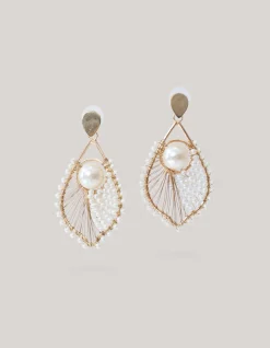 Shoeby Pearl Drop Oorbellen Wit<DAMES Sieraden