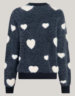 Shoeby Pearl Heart Trui Zwart< Gebreide Truien