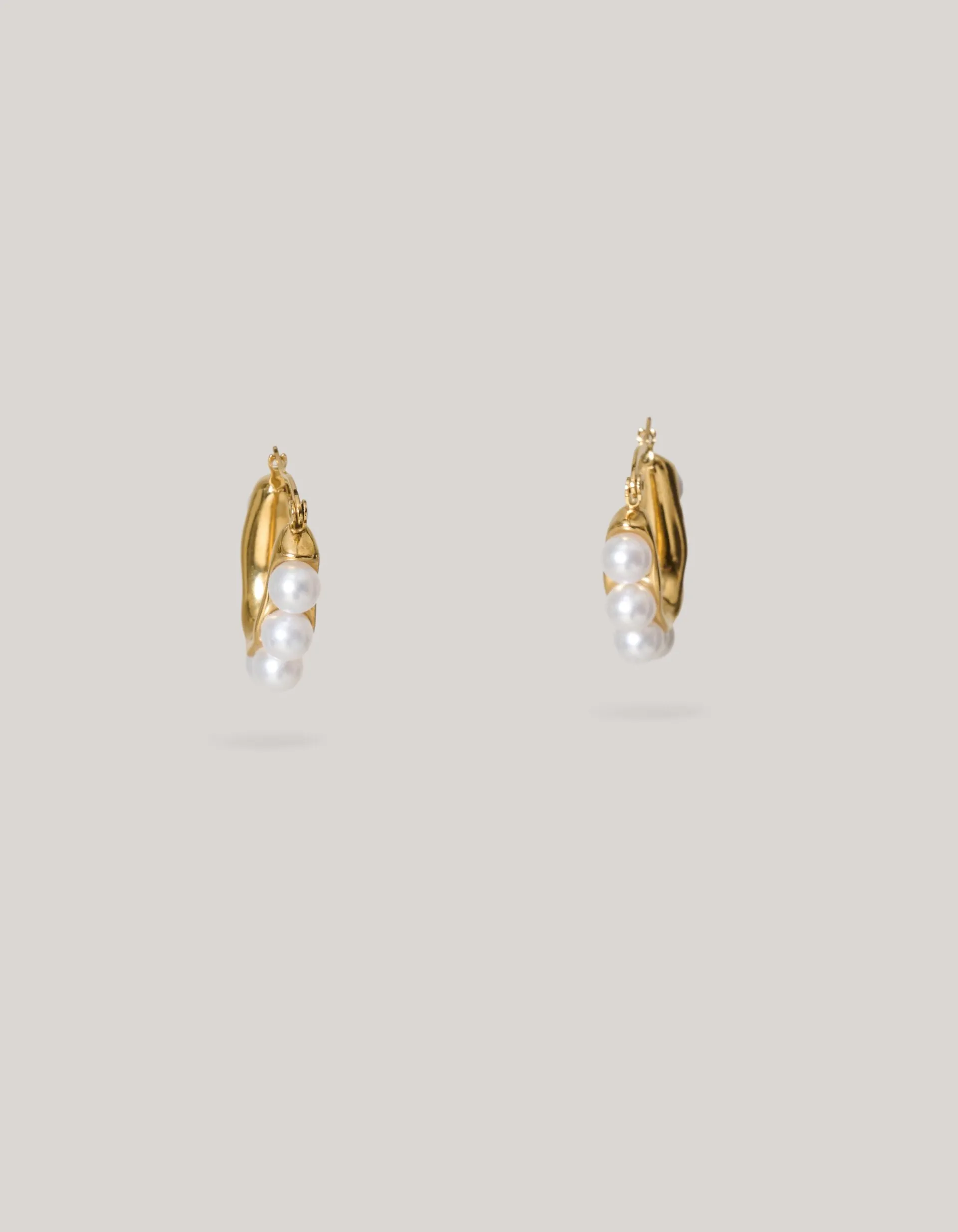 Shoeby Pearl Hoop Oorbellen Goud<DAMES Sieraden