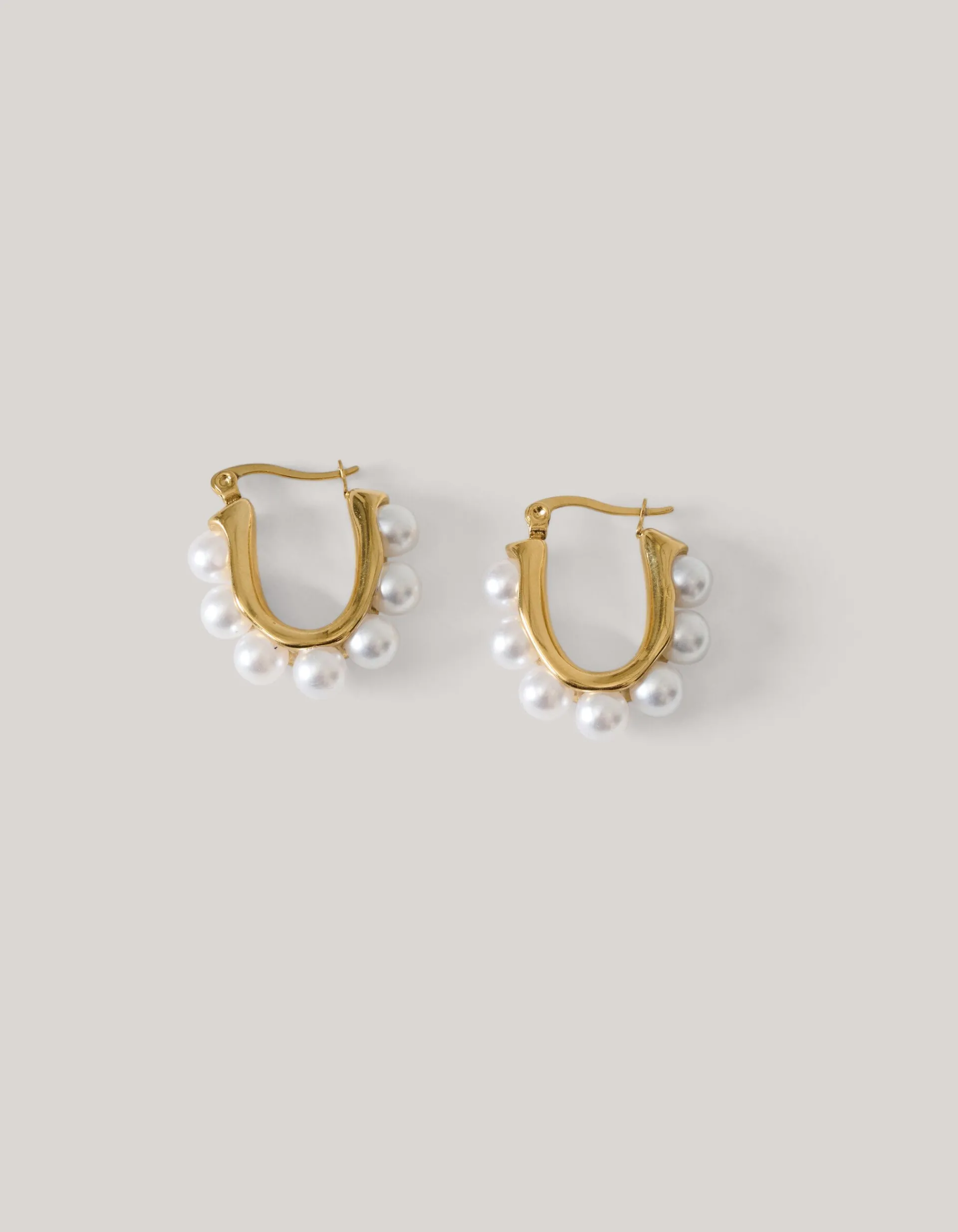 Shoeby Pearl Hoop Oorbellen Goud<DAMES Sieraden