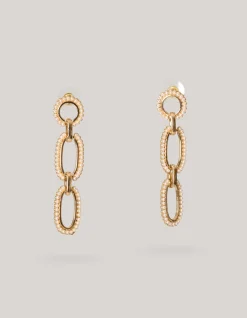 Shoeby Pearly Chain Oorbellen Goud<DAMES Sieraden