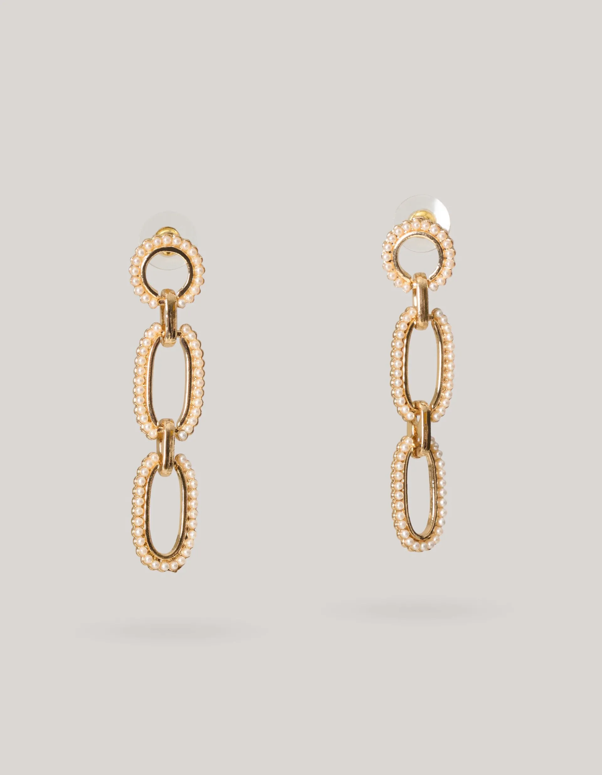 Shoeby Pearly Chain Oorbellen Goud<DAMES Sieraden