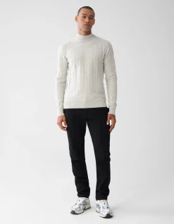 Shoeby Pied De Poule Trui Lichtgrijs<Heren Truien En Sweaters