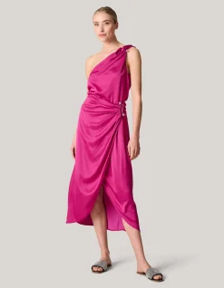 Shoeby Pierced Satijnen One Shoulder Top Roze<DAMES Tops