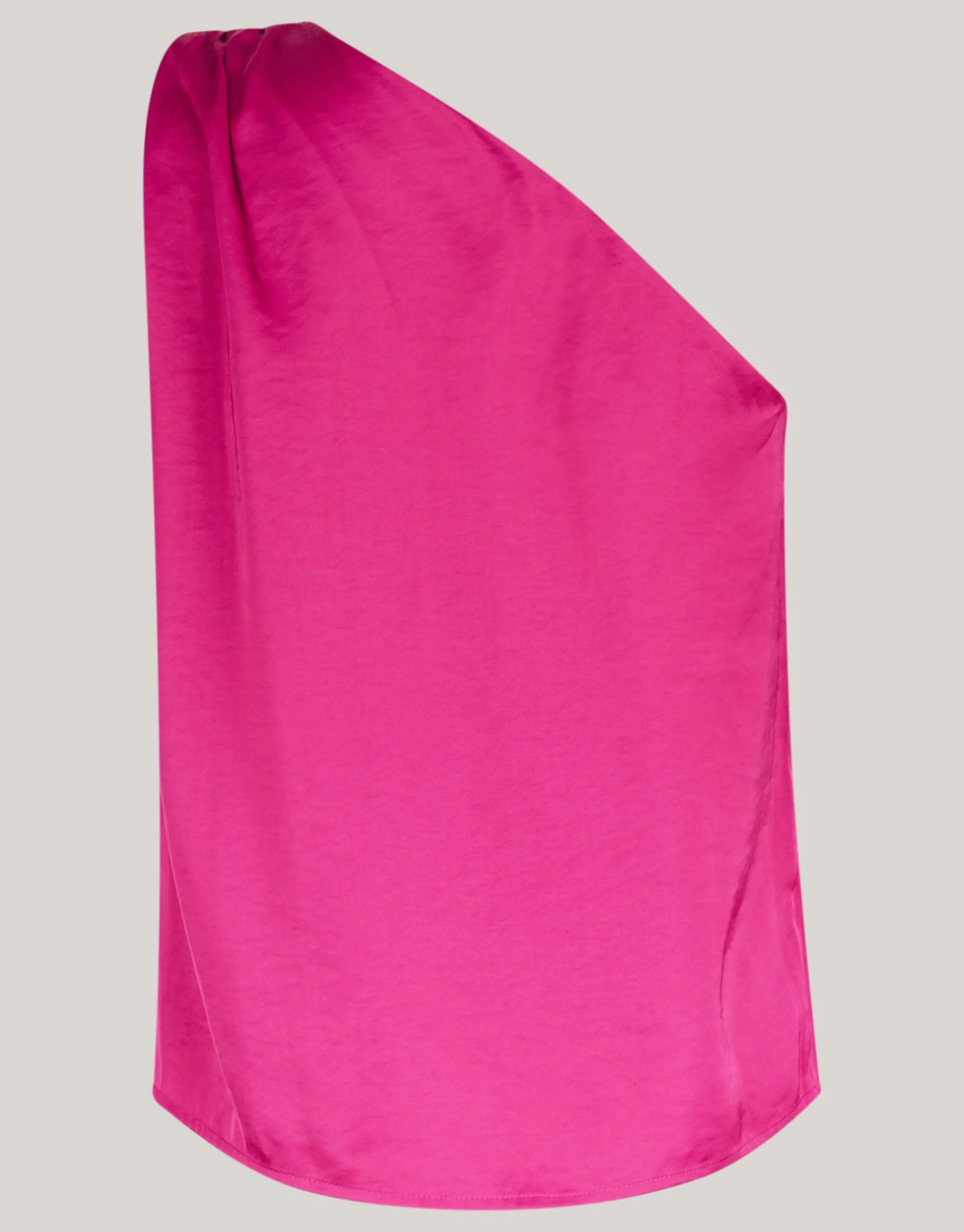 Shoeby Pierced Satijnen One Shoulder Top Roze<DAMES Tops