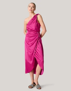 Shoeby Pierced Satijnen Rok Roze<DAMES Rokken