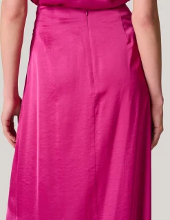 Shoeby Pierced Satijnen Rok Roze<DAMES Rokken