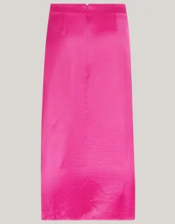 Shoeby Pierced Satijnen Rok Roze<DAMES Rokken